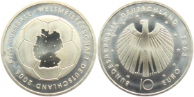 BRD - J 499 - 2003 - Fussball WM in Deutschland 2006 - 1. Ausgabe - Austragungsorte - 10 Euro - bankfrisch - Prägebuchstabe unserer Wahl