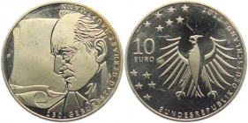BRD - J 575 - 2012 - 150. Geburtstag von Gerhard Hauptmann - 10 Euro - bankfrisch