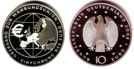 BRD - J 490 - 2002 - Einführung des Euro - Währungsunion - 10 Euro - PP