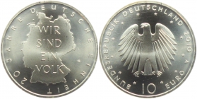 BRD - J 554 - 2010 - 20 Jahre Deutsche Einheit - 10 Euro - bankfrisch
