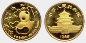 China - 1985 - Panda - 5 Yuan - 1/20 Unze - st - originalverschweißt