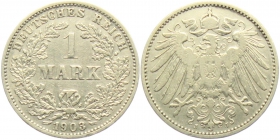 Kaiserreich - J 17 - 1903 J - 1 Mark - großer Adler - ss