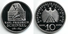 BRD - J 521 - 2006 - Karl Friedrich Schinkel - 10 Euro - bfr.