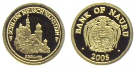 Nauru - 2008 - Schloss Neuschwanstein - 5 Dollars - PP