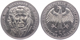 BRD - J 395 - 1967 - Alexander von Humboldt - 5 Mark - vz