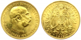 Österreich - 1915 - Kaiser Franz Joseph (1848 - 1916) - 20 Kronen - st