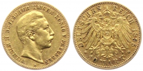 Preussen - J 251 - 1895 A - Wilhelm II. (1888 - 1918) - 10 Mark - ss-vz