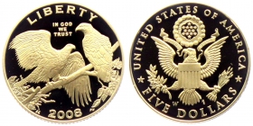 USA - 2008 W - Weißkopfseeadler - 5 Dollars - PP