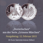 BRD - J 595 - 2015 - Grimms Märchen - Dornröschen - 10 Euro - PP
