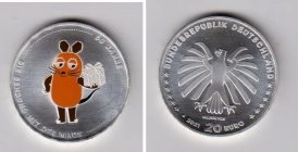 BRD - 2021 - 50 Jahre Sendung mit der Maus - 20 Euro - bankfrisch