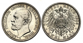 Mecklenburg-Strelitz - J 91 - 1905 A - Adolf Friedrich (1904 - 1914) - 2 Mark - vz+