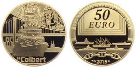 Frankreich - 2015 - Schlachtschiff Colbert - 50 Euro PP - in Box mit Echtheitszertifikat