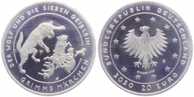 BRD - 2020 - Der Wolf und die sieben Geißlein - Grimms Märchen - 20 Euro - bfr