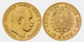 Preussen - J 245 - 1876 B - Kaiser Wilhelm I. (1871-1888) - 10 Mark - ss