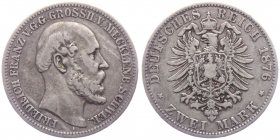 Sachsen-Meiningen - J 149 - 1901 D - Georg II. (1866-1914) - zum 75. Geburtstag des Herzogs - 2 Mark - ss-vz