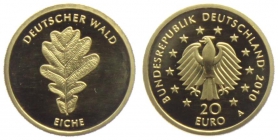 Deutschland - 2010 F - Deutscher Wald - Eiche - 20 Euro - st