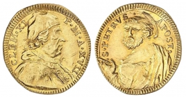 Kirchenstaat - Vatikan - 1716/1717 A XVII - Papst Clemens XI. (1700-1721) - Scudo D'Oro - vz