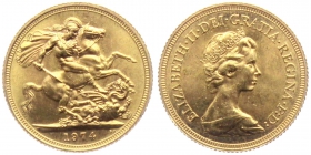 Großbritannien - 1974 - Elisabeth II. (seit 1953) - Sovereign - f.st