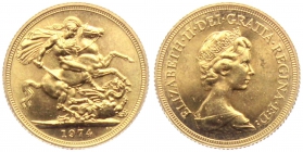 Großbritannien - 1974 - Elisabeth II. (seit 1953) - Sovereign - f.st