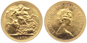 Großbritannien - 1974 - Elisabeth II. (seit 1953) - Sovereign - f.st