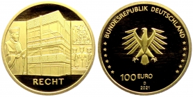 Deutschland - 2021 D - Säulen der Demokratie - Recht - 100 Euro - st