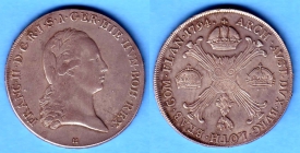 Haus Habsburg - 1794 H - Günzburg - Franz II. (1792-1806) - Kronentaler - vz