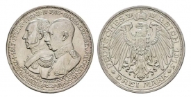 Mecklenburg-Schwerin - J 88 - 1915 - Friedrich Franz IV. (1901-1918) - 3 Mark - vz