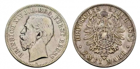 Reuss, Jüngere Linie - J 120 - Heinrich XIV. (1867-1913) - 2 Mark - ss