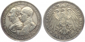 Mecklenburg-Schwerin - J 88 - 1915 - Friedrich Franz IV. (1901-1918) - 3 Mark - vz