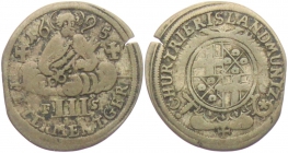 Trier, Erzbistum - 1695 FS - Johann Hugo von Orsbeck (1676-1711) - 3 Petermännchen - s-ss