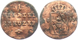 Würzburg - Großherzogtum - 1811 - Ferdinand von Österreich (1806-1814) - 1/4 Kreuzer - s