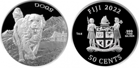 Fiji - 2022 - Golden Retriever - Hund - 50 Cents - PP