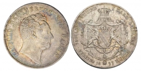 Baden - 1852 - Karl Leopold Friedrich (1830-1852) - Doppeltaler - 3,5 Gulden - f.vz min. RF