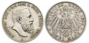 Reuss, Ältere Linie - J 118 - 1899 A - Heinrich XXII. (1867-1902) - 2 Mark - ss-vz