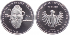 BRD - 2022 - 255. Geburtstag von Annette von Droste-Hülshoff - 20 Euro - bfr.