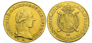 Haus Habsburg - RDR - 1786 A - Wien - Josef II. (1765-1790) - 1/2 Sovereign D'Or - ss min RF