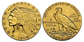 USA - 1909 S - Indian Head - 5 Dollars - vz