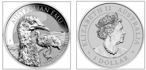 Australien - 2022 - Emu - Vogel - 1 Dollar - 1 Unze - st