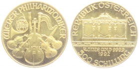 Österreich - 1992 - Wiener Philharmoniker - 500 Schilling - 1/4 Unze -  st