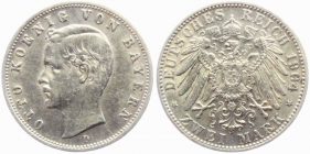 Bayern - J 45 - 1904 D - Otto (1886-1913) - 2 Mark - vz