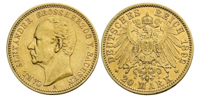Sachsen-Weimar-Eisenach - J 282 - 1892 A - Carl Alexander (1853-1901) - 20 Mark - vz