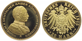 Preussen - J 253 - 1915 / 2003 (NP) - Kaiser Wilhelm II. (1888 - 1918) - 20 Mark - st