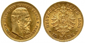 Preussen - J 248 - 1888 A - Friedrich III. (1888) - Der 99-Tage-Kaiser - 10 Mark - f.st