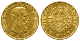Preussen - J 248 - 1888 A - Friedrich III. (1888) - Der 99-Tage-Kaiser - 20 Mark - ss-vz