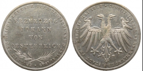 Frankfurt - 1848 - Erzherzog Johann von Österreich - 2 Gulden - vz min. RF