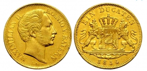 Bayern - 1854 - Maximilian II. Joseph  (1848-1864) - Dukat - vz