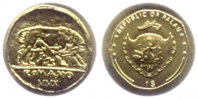 Palau - 2010 - Romolus und Remus Römische Republik - aus der Serie Römische Münzen - 1 Dollar - BU