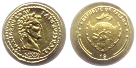 Palau - 2010 - Titus Römischer Kaiser - aus der Serie Römische Münzen - 1 Dollar - BU