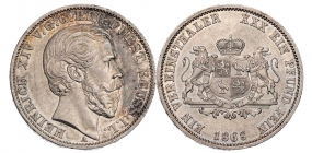 Reuß-Schleiz - 1868 - Heinrich XIV. (1867-1913) - Vereinstaler - vz