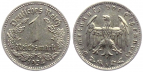 Drittes Reich - J 354 - 1934 A -  1 Reichsmark - vz